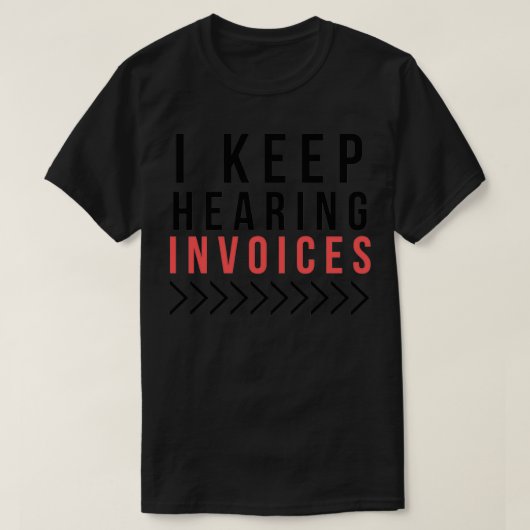 facturen accountantsbank t-shirt (Design voorkant)