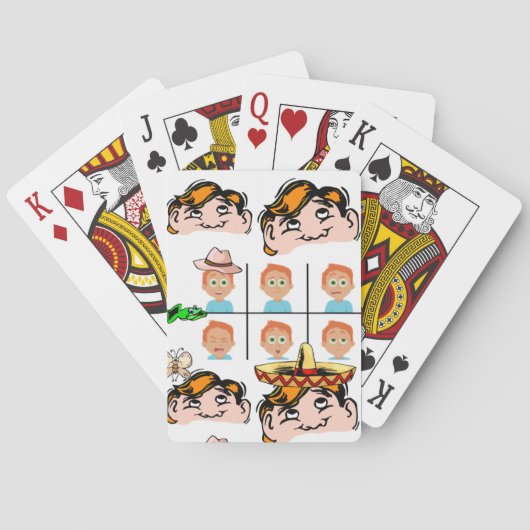 Facturen afspeelkaartdeck pokerkaarten (Achterkant)