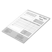 Factuur Formulier Zakelijke Offerte Logo Toevoegen Notitieblok (Schuin)