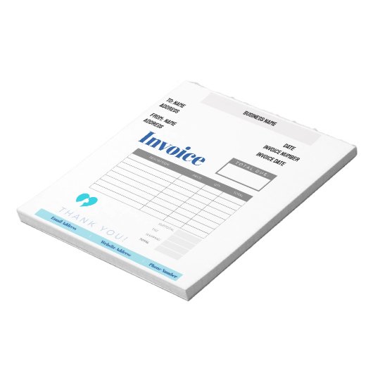 Factuur Notitieblok (Linkerzijde)