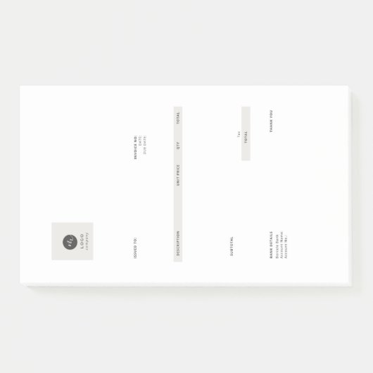factuur post-it® notes (Voorkant)