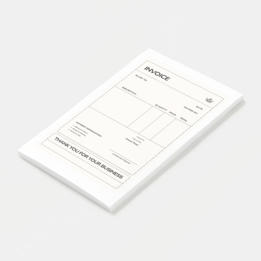 factuur post-it® notes (Schuin)