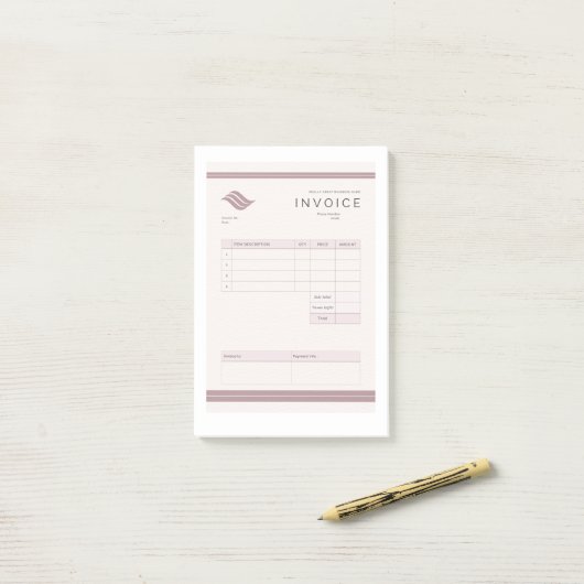 factuur post-it® notes (Op bureau)