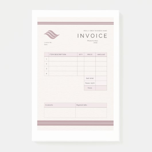 factuur post-it® notes (Voorkant)