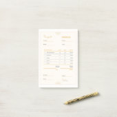 factuur post-it® notes (Op bureau)