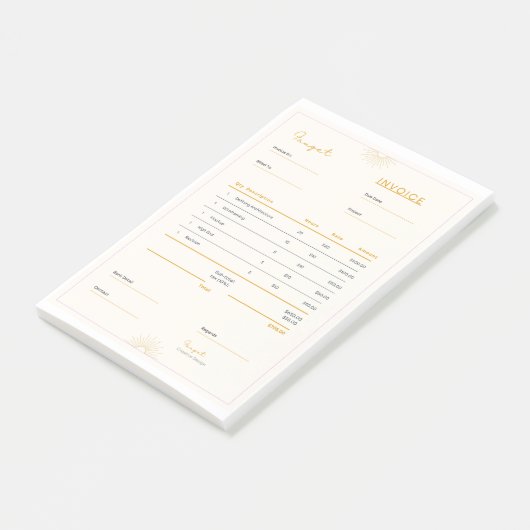 factuur post-it® notes (Schuin)