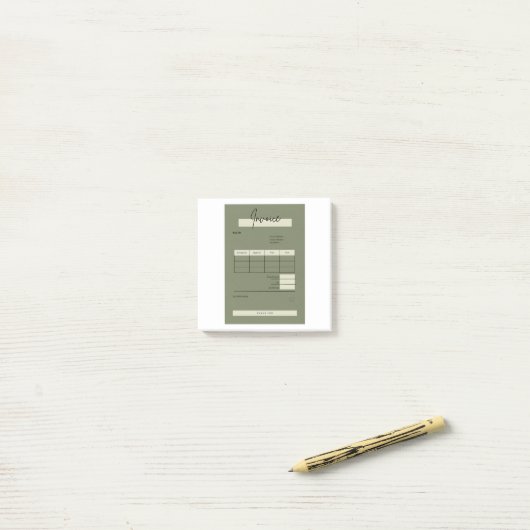 factuur post-it® notes (Op bureau)