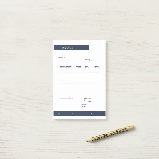 factuur post-it® notes (Op bureau)