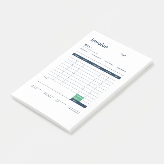 factuur post-it® notes (Schuin)