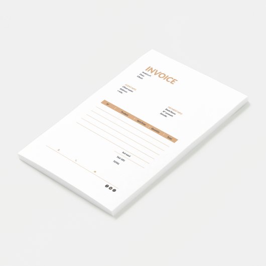 factuur post-it® notes (Schuin)