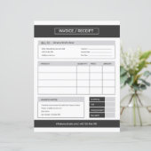 Factuur-sjabloon (Staand voorkant)