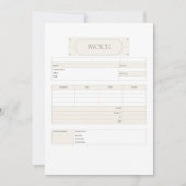 Factuur Sjabloon Schattige Small Business (Voorkant)