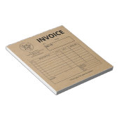 Factuurbestelformulier Small Business Logo Kraft Notitieblok (Schuin)
