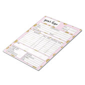 Factuurformulier voor zakelijke verkoop, Logo toev Notitieblok (Schuin)