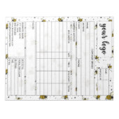 Factuurformulier voor zakelijke verkoop, Logo toev Notitieblok (Voorkant)