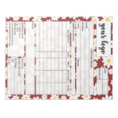 Factuurformulier voor zakelijke verkoop, Logo toev Notitieblok (Voorkant)