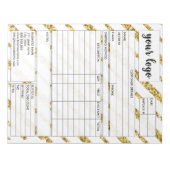 Factuurformulier voor zakelijke verkoop, Logo toev Notitieblok (Voorkant)