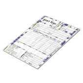 Factuurformulier voor zakelijke verkoop, Logo toev Notitieblok (Schuin)