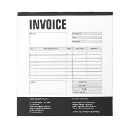 Factuurformulier Zakelijk aanbod Logo toevoegen No Notitieblok