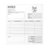 Factuurformulier Zakelijke Offerte Logo toevoegen  Notitieblok (Voorkant)