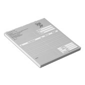 Factuurformulier Zakelijke offerte logo toevoegen Notitieblok (Schuin)