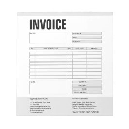 Factuurformulier Zakelijke Offerte Logo toevoegen  Notitieblok