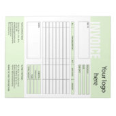 Factuurformulier Zakelijke Offerte Logo toevoegen  Notitieblok (Voorkant)