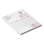 Factuurformulier Zakelijke Offerte Logo toevoegen  Notitieblok (Schuin)