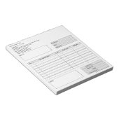 Factuurformulier Zakelijke Offerte Logo toevoegen Notitieblok (Schuin)