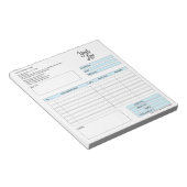 Factuurformulier Zakelijke Offerte Logo toevoegen  Notitieblok (Schuin)