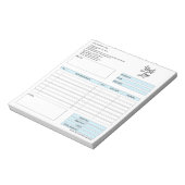 Factuurformulier Zakelijke Offerte Logo toevoegen  Notitieblok (Linkerzijde)