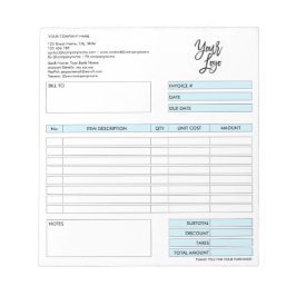 Factuurformulier Zakelijke Offerte Logo toevoegen  Notitieblok