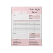 Factuurformulier Zakelijke Offerte Logo toevoegen  Notitieblok (Linkerzijde)