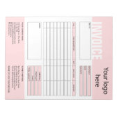 Factuurformulier Zakelijke Offerte Logo toevoegen  Notitieblok (Voorkant)