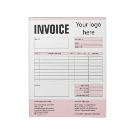 Factuurformulier Zakelijke Offerte Logo Toevoegen  Notitieblok