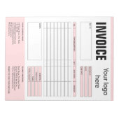 Factuurformulier Zakelijke Offerte Logo toevoegen Notitieblok (Voorkant)