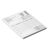 Factuurformulier Zakelijke Offerte Logo toevoegen  Notitieblok (Schuin)