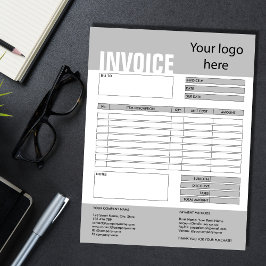 Factuurformulier Zakelijke Offerte Logo toevoegen  Notitieblok