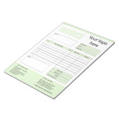 Factuurformulier Zakelijke Offerte Logo Toevoegen Notitieblok (Schuin)