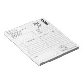 Factuurformulier Zakelijke Offerte Logo toevoegen Notitieblok (Schuin)