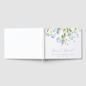 Factuurig blauw, wild bloemen gastenboek (Volledig)