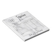 Factuurverkoopformulier Ontvangstformulier Bedrijf Notitieblok (Schuin)