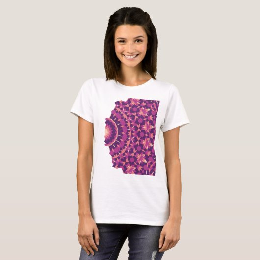 Fade Away Tiling Pattern T-shirt (Voorkant volledig)