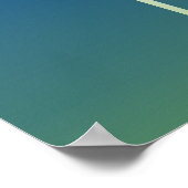 Fade blue Employee van de de fotovertoning van de  Poster (Hoek)