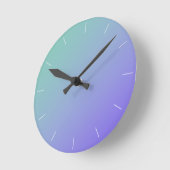 FADE in BLAUWGROEN| abstract kies een kleur Ronde Klok (Hoek)