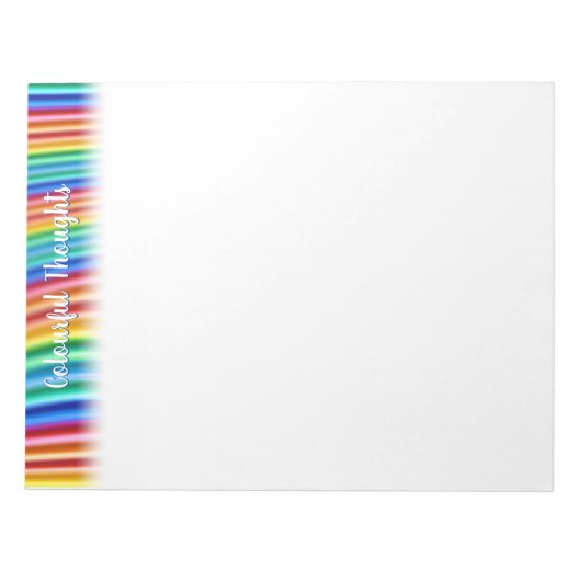 Fade Rainbow-Notitieblok - Colorful Thouting-ontwe Notitieblok (Voorkant)