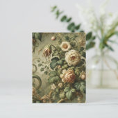 Fade to Grace - Gotische barok Feestdagenkaart (Staand voorkant)