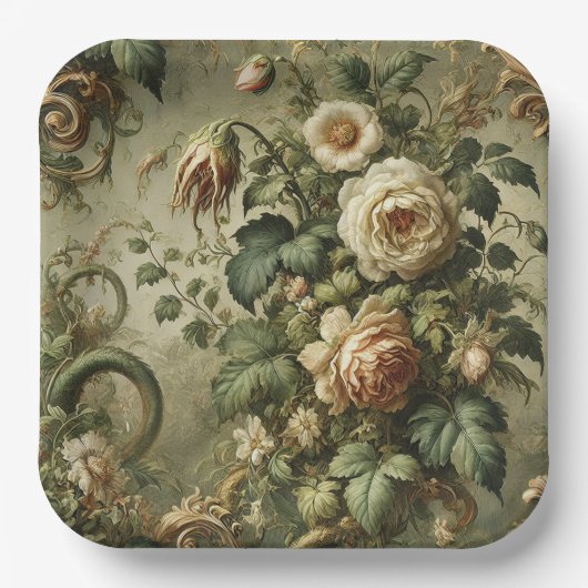 Fade to Grace - Gotische barok Papieren Bordje (Voorkant)