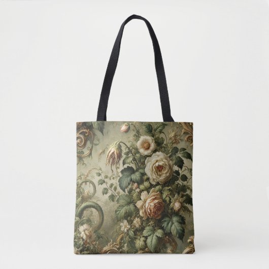 Fade to Grace - Gotische barok Tote Bag (Voorkant)