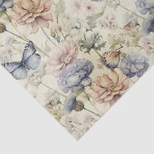  Fade Vlinders met Bloemmotief Tissuepapier (Detail)